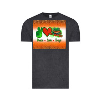 Vintage Black peace love frogs Vintage Tee - Jasminsmagicworld