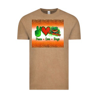 Vintage Coffee peace love frogs Vintage Tee - Jasminsmagicworld