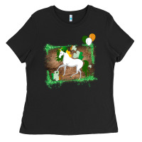 Black Unicorn Dabbing with Shamrock for St. Patricks Day Ladies Tee - Bettercallsaul