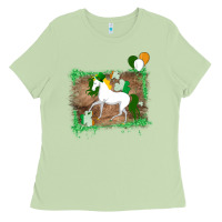 Matcha Unicorn Dabbing with Shamrock for St. Patricks Day Ladies Tee - Bettercallsaul