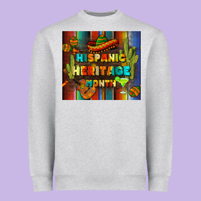 Hispanic Heritage Month Tumbler Heavyweight Sweatshirt Designed By Bundleandbundleshop