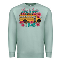 Seafoam this is how i roll school bus Premium Sweatshirt - Artiststas