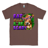Chestnut Eat Drink and Be Scary with Halloween Classic Tee - texasbilliewilder