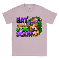 Lilac Eat Drink and Be Scary with Halloween Classic Tee - texasbilliewilder