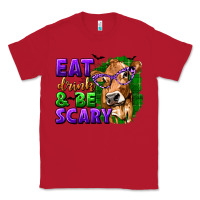 Red Eat Drink and Be Scary with Halloween Classic Tee - texasbilliewilder