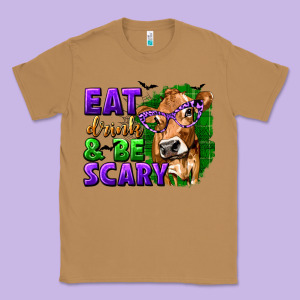 Eat Drink And Be Scary With Halloween Classic Tee Designed By Texasbilliewilder