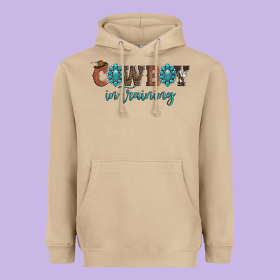 Cowboy In Training Heavyweight Hoodie Designed By Artiststas