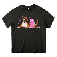 Asphalt boxer dog with tutu Heavy Core Tee - LillyAllenDesigns