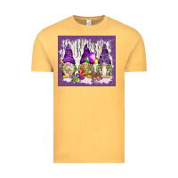 Vintage Mustard Mardi Gras carnival with gnomies tumbler Vintage Tee - HowdyJamesFarm