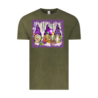 Vintage Olive Mardi Gras carnival with gnomies tumbler Vintage Tee - HowdyJamesFarm