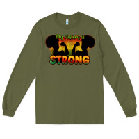 Army Green My history is strong Long Sleeve Tee - HowdyJamesFarm