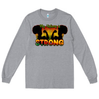 Heather Grey My history is strong Long Sleeve Tee - HowdyJamesFarm