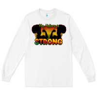 White My history is strong Long Sleeve Tee - HowdyJamesFarm
