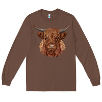 Chestnut highland cow Long Sleeve Tee - RanaPortraitStore