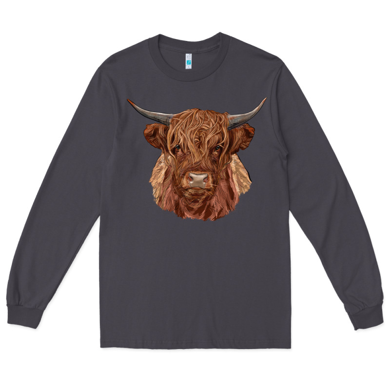 Highland Cow Long Sleeve Tee by RanaPortraitStore | Teevron