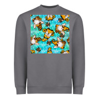 Storm honey bee gnomes seamless pattern Heavyweight Sweatshirt - BundleAndBundleShop