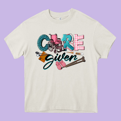 Caregiver Heavy Core Tee Designed By Lillyallendesigns
