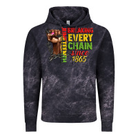 Cloud Black juneteenth breaking every chain since 1865 woman f Vintage Hoodie - CowGirlArtShop