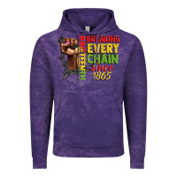 Cloud Purple juneteenth breaking every chain since 1865 woman f Vintage Hoodie - CowGirlArtShop