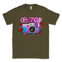 Army Green Oh Snap Classic Tee - CowhideDigitalArt