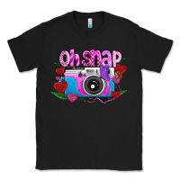 Black Oh Snap Classic Tee - CowhideDigitalArt