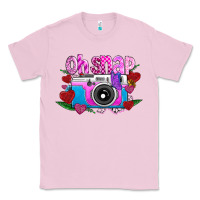 Bubblegum Pink Oh Snap Classic Tee - CowhideDigitalArt
