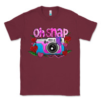 Burgundy Oh Snap Classic Tee - CowhideDigitalArt