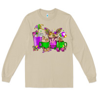 Mushroom Mardi Gras coffee cups Long Sleeve Tee - HowdyJamesFarm