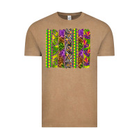 Vintage Coffee Mardi Gras brushstroke Vintage Tee - HowdyJamesFarm