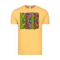 Vintage Mustard Mardi Gras brushstroke Vintage Tee - HowdyJamesFarm