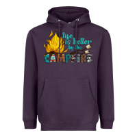 Plum life is better by the campfire Heavyweight Hoodie - Artiststas