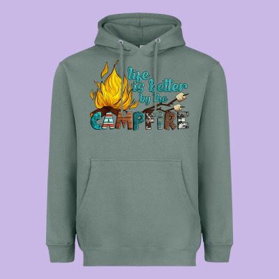 Life Is Better By The Campfire Heavyweight Hoodie Designed By Artiststas