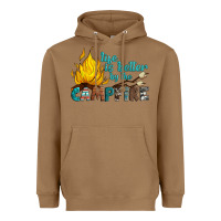 Toasted Coconut life is better by the campfire Heavyweight Hoodie - Artiststas