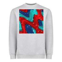 Heather Grey american flag stripes seamless pattern Heavyweight Sweatshirt - BundleAndBundleShop