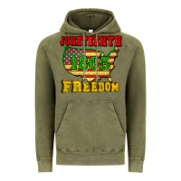 Vintage Olive juneteenth 1865 freedom Vintage Hoodie - CowGirlArtShop