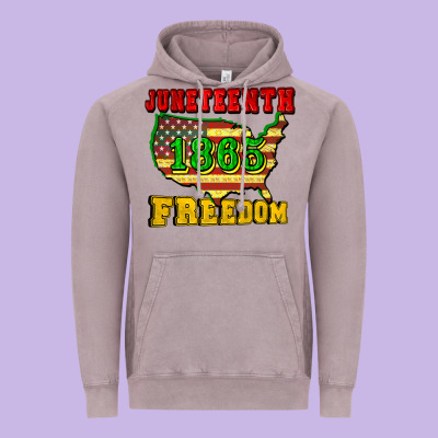 Juneteenth 1865 Freedom Vintage Hoodie Designed By Cowgirlartshop