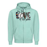 For The Love Of The Game Baseball Zipper Hoodie | Teevron