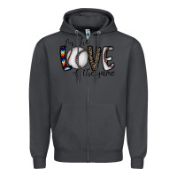 Smoke for the love of the game baseball Zipper Hoodie - CowhideDigitalArt