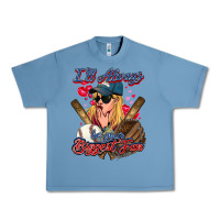 Pebble Blue I'll always be your biggest fan Baseball Urban Heavy Tee - HowdyJamesFarm