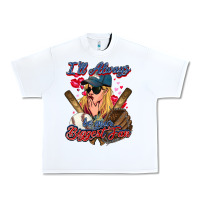 White I'll always be your biggest fan Baseball Urban Heavy Tee - HowdyJamesFarm