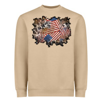 Mushroom 4th of july background Heavyweight Sweatshirt - BundleAndBundleShop