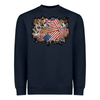Navy 4th of july background Heavyweight Sweatshirt - BundleAndBundleShop