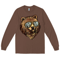 Chestnut Papa Bear Long Sleeve Tee - HowdyJamesFarm