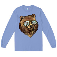 Colony Blue Papa Bear Long Sleeve Tee - HowdyJamesFarm