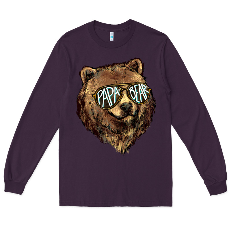 Papa Bear Long Sleeve Tee by HowdyJamesFarm | Teevron