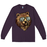 Plum Papa Bear Long Sleeve Tee - HowdyJamesFarm