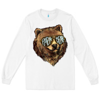 White Papa Bear Long Sleeve Tee - HowdyJamesFarm