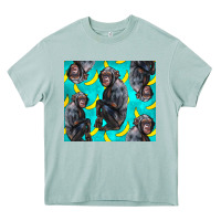 Arona Chimpanzee And Banana Heavy Core Tee - LillyAllenDesigns