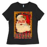 Black Behave Santa Ladies Tee - Bettercallsaul