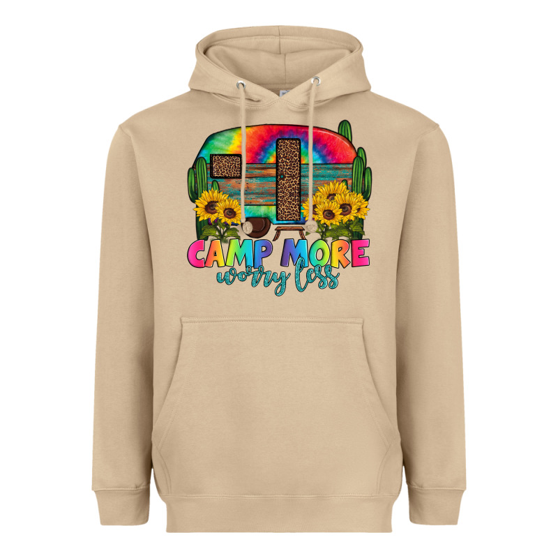 Camp More Worry Less With Caravan Heavyweight Hoodie by Artiststas | Teevron